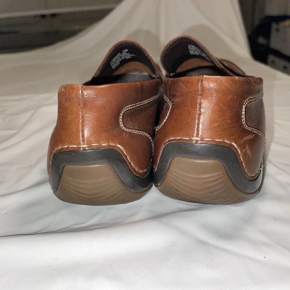 Vintage ROCKPORT Leather Penny Loafer Brown DMX Comfort 10M Academia Grandpacore